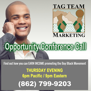 TAG TEAM Marketing Opportunity Call