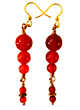 Designer Earrings - Auset's Pearl (Red)
