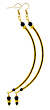 Designer Earrings - Golden Crescent