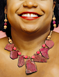Motherland Necklace & Earrings - Rosé