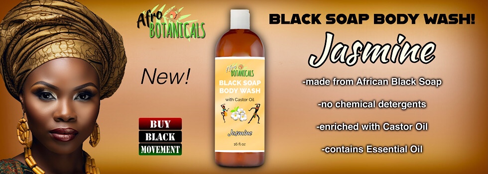 Afro Botanicals Black Soap Body Wash - Jasmine